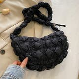 ブラック | ポップコーン雲ショルダーバッグ もこもこ ふわふわ | SLENDER