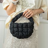 ブラック | ポップコーン雲ミニバッグ もこもこ ふわふわ | SLENDER