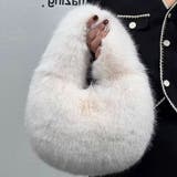 アニマルファー ハンドバッグ ふわふわ | SLENDER | 詳細画像4 