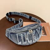 デカロゴ デニムボディボディバッグ ウエストバッグ | SLENDER | 詳細画像10 