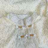 チャイナボタンフラワーレースカットソー 暖かい おしゃれ | SLENDER | 詳細画像2