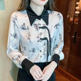 ホワイト | チャイナ風デザインブラウス ブラック ホワイト | SLENDER