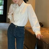 レース刺繍デザイン長袖ブラウス おしゃれ 個性的 | SLENDER | 詳細画像2