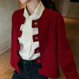 レース刺繍デザイン長袖ブラウス おしゃれ 個性的 | SLENDER | 詳細画像8