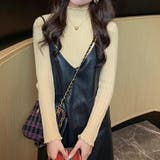 プチハイネック長袖ニットソー インナーニット 重ね着 | SLENDER | 詳細画像6 