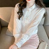 チャイナ風デザインブラウス 個性的 おしゃれ | SLENDER | 詳細画像2 