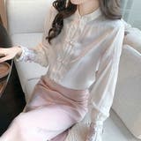 チャイナ風デザインブラウス 個性的 おしゃれ | SLENDER | 詳細画像3 