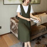 ジャンパースカート Vネック 大人 | SLENDER | 詳細画像3 