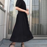 ストライプレース半袖Vネックシフォンワンピース シアーシャツワンピース ストライ… | SLENDER | 詳細画像16 