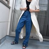 ストライプレース半袖Vネックシフォンワンピース シアーシャツワンピース ストライ… | SLENDER | 詳細画像33 