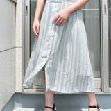 ストライプレース半袖Vネックシフォンワンピース シアーシャツワンピース ストライ… | SLENDER | 詳細画像11 