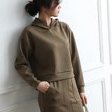 カーキ | セットアップ パーカー スカートセット | SLENDER