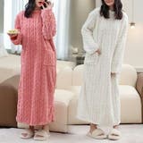 まるで着る毛布もこもこルームウェアワンピース ゆったり ふわふわ | SLENDER | 詳細画像5