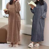 まるで着る毛布もこもこルームウェアワンピース ゆったり ふわふわ | SLENDER | 詳細画像6