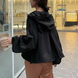 バルーン袖オーバーサイズマウンテンパーカー カジュアル ゆるいシルエット | SLENDER | 詳細画像11 