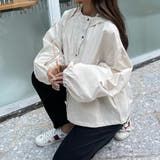 バルーン袖オーバーサイズマウンテンパーカー カジュアル ゆるいシルエット | SLENDER | 詳細画像15 