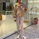 バルーン袖オーバーサイズマウンテンパーカー カジュアル ゆるいシルエット | SLENDER | 詳細画像1 