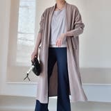 モカ | ロングカーディガン コットン素材 冷え性対策 | SLENDER