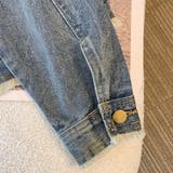 ノーカラーデニムジャケット アウター 重ね着 | SLENDER | 詳細画像9