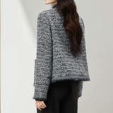 ツイードジャケット フォーマルジャケット ノーカラー | SLENDER | 詳細画像5 