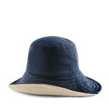 ネイビー | 無地軽量リバーシブル ハット アウトドア | SLENDER