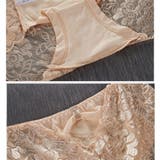 バックレーススカラップショーツ レッド 花柄 | SLENDER | 詳細画像10 