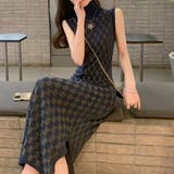 ノースリーブニットワンピース ハイネック フィット | SLENDER | 詳細画像3 