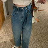 ウエストホックタックデニムパンツ カジュアル シンプル | SLENDER | 詳細画像7