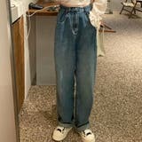 ウエストホックタックデニムパンツ カジュアル シンプル | SLENDER | 詳細画像8
