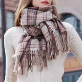 モカ | チェック柄マフラー ストール レトロチェック | SLENDER