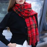 チェック柄マフラー ストール レトロチェック | SLENDER | 詳細画像2 