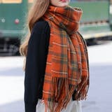 チェック柄マフラー ストール レトロチェック | SLENDER | 詳細画像3 