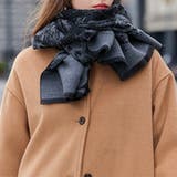 総柄大判カシミヤタッチストール マフラー ひざ掛け | SLENDER | 詳細画像5