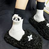 3D立体パンダもこもこソックス ガーリー フェミニン | SLENDER | 詳細画像10 