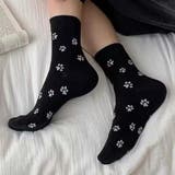 肉球柄ソックス ガーリー フェミニン | SLENDER | 詳細画像2 