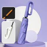 パープル | カラビナ付き10本骨 大判 晴雨兼用 | SLENDER