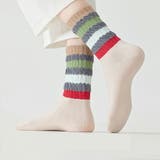 リブ編みカラーソックス ガーリー フェミニン | SLENDER | 詳細画像6 