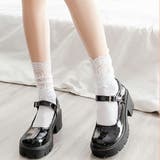 クルー丈ソックス レース ガーリー | SLENDER | 詳細画像7 