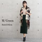 裏起毛タイトスカート ロング 黒 | SLENDER | 詳細画像9 