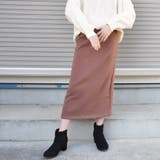 裏起毛タイトスカート ロング 黒 | SLENDER | 詳細画像22 