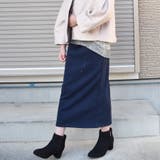 裏起毛タイトスカート ロング 黒 | SLENDER | 詳細画像28 