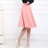 ピンク | M Lサイズ 15カラー2タイプから選べるフレアスカート | SLENDER