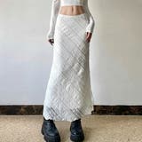 レーススカート ロング丈 ウエストゴム | SLENDER | 詳細画像1 