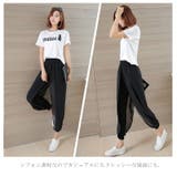 シフォンでふわりと美しい♪ハーレム風リゾートパンツ ジョガーパンツ 新作 | SLENDER | 詳細画像4 