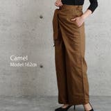 キャメル | 巻きパンツ ラップパンツ 結ぶ | SLENDER
