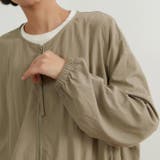 ジップブルゾンジャケット薄手長袖軽量アウター | On One's Own | 詳細画像7