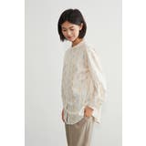 綿100長袖シャツブラウスボタニカル柄 ナチュラル大人カジュアル | On One's Own | 詳細画像11 