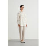 綿100長袖シャツブラウスボタニカル柄 ナチュラル大人カジュアル | On One's Own | 詳細画像5 