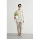 綿100長袖シャツブラウスボタニカル柄 ナチュラル大人カジュアル | On One's Own | 詳細画像4 