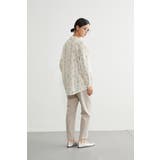 綿100長袖シャツブラウスボタニカル柄 ナチュラル大人カジュアル | On One's Own | 詳細画像15 